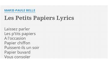 Papier fr Lyrics [KT Gorique]